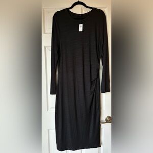 Banana Republic Luxespun Side Ruche Midi Dress